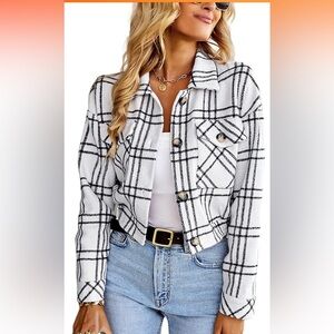 Women's plaid flannel Jacket